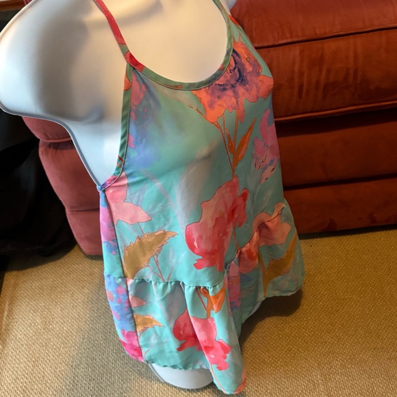 Everly Multicolor Abstract Top - Picture 3 of 12